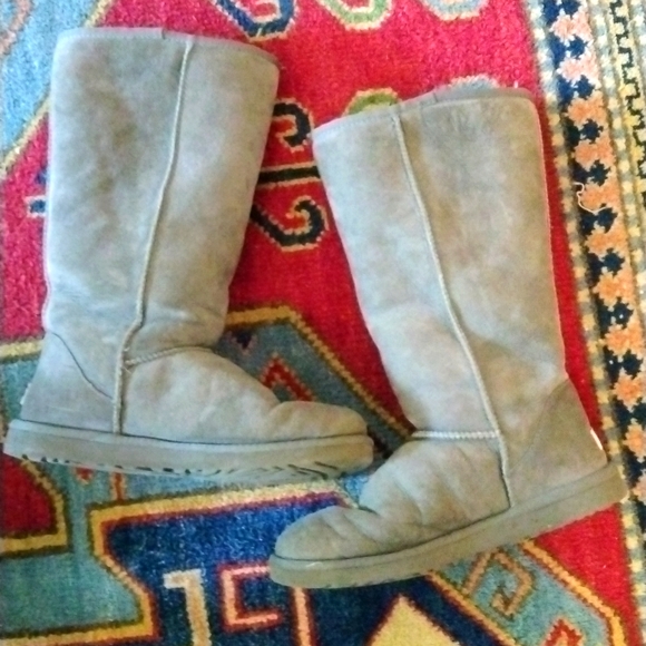 UGG Shoes - UGG- Tall Grey Boots Size 9